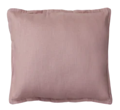 Sierkussen linnen 48x48 cm roze