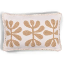 Sierkussen Maysa warm beige
