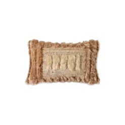 Sierkussen Natural furry 40x25 cm