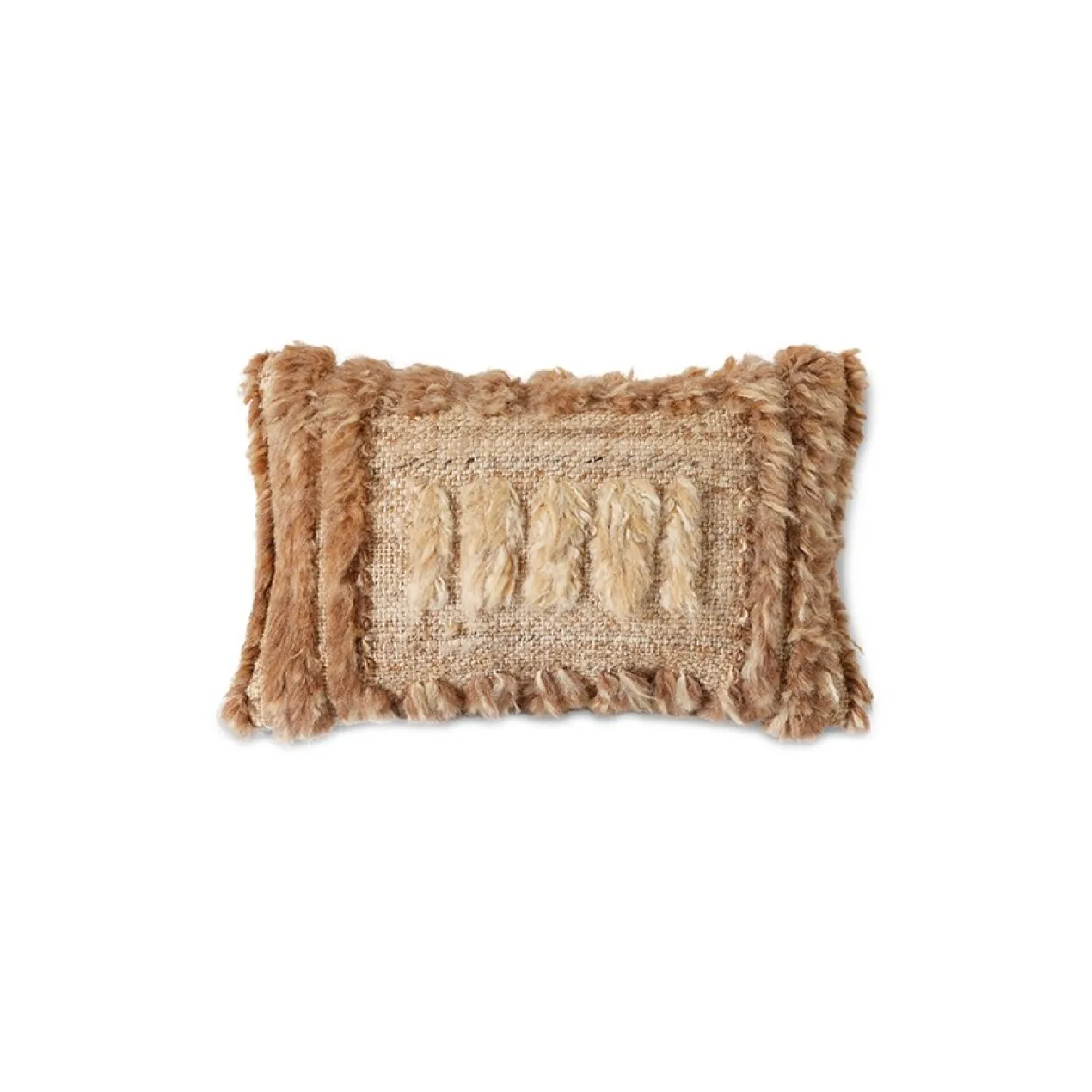 Sierkussen Natural furry 40x25 cm