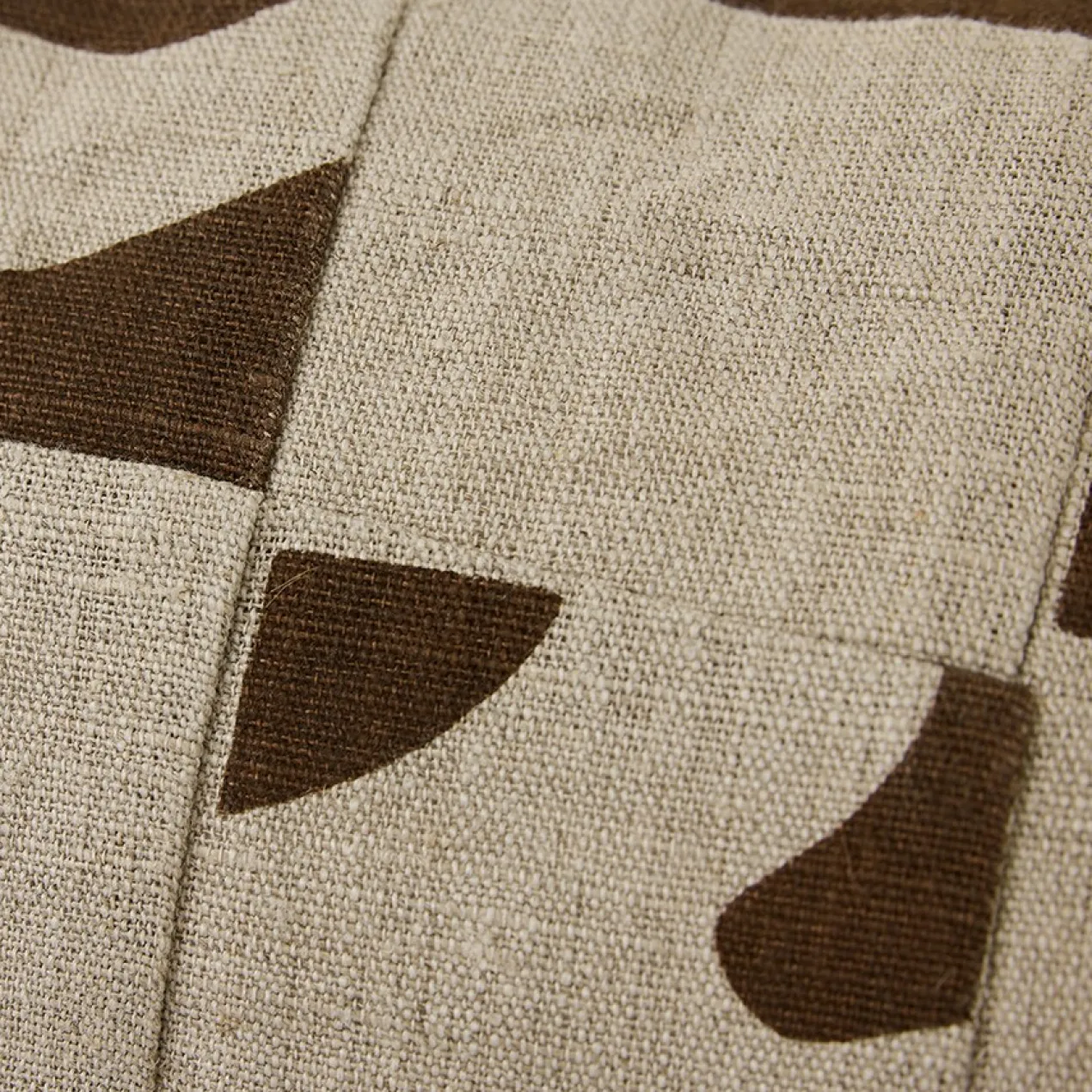 Sierkussen Natural patched 70x30 cm