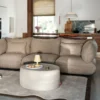 Sierkussen Puff boucle brown