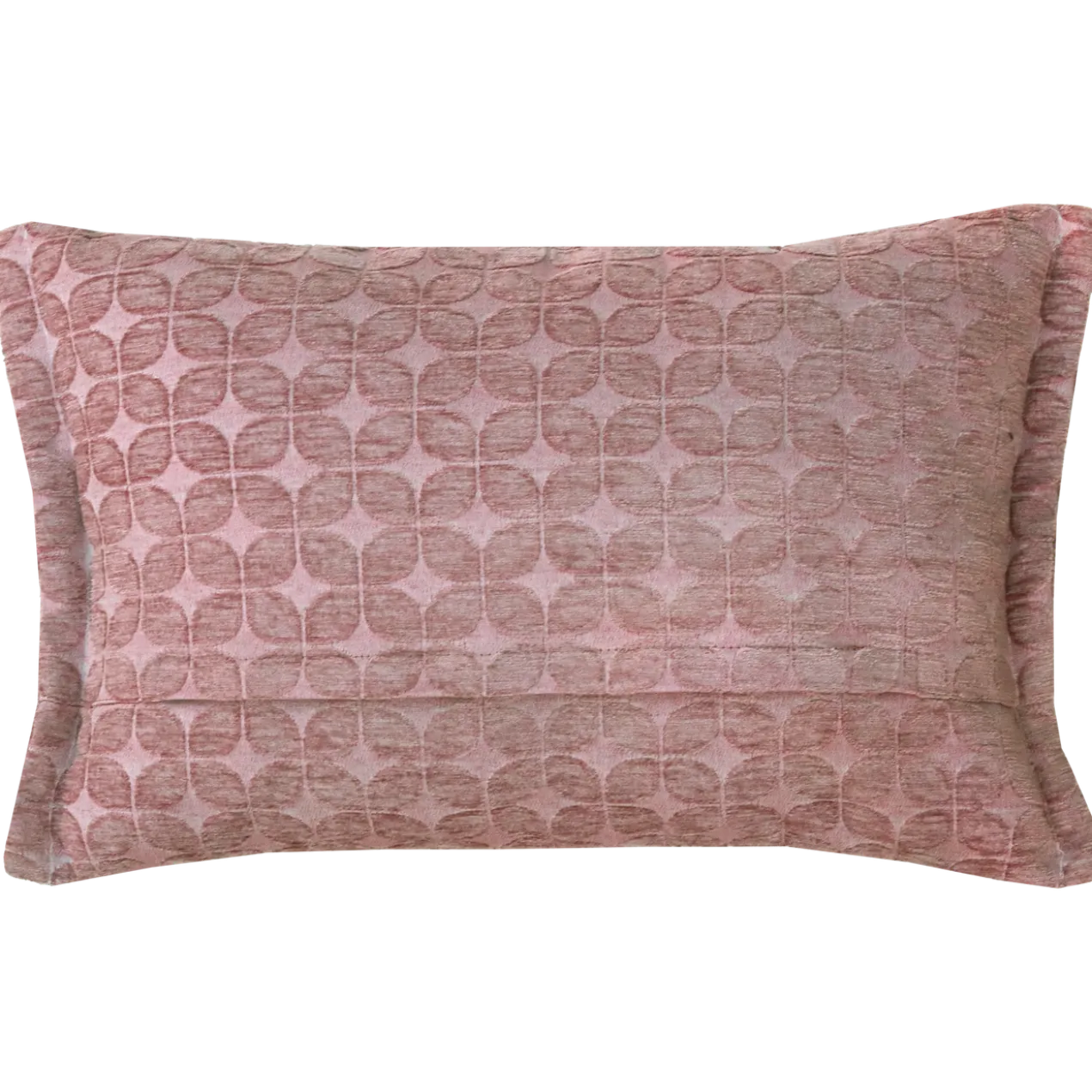 Sierkussen retro leaf oud roze 58x37 cm