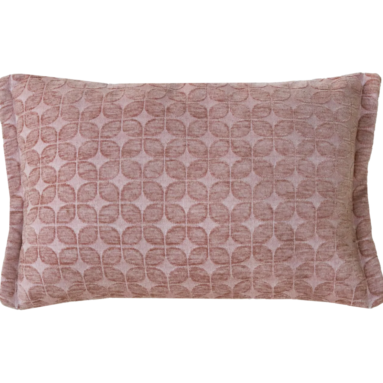 Sierkussen retro leaf oud roze 58x37 cm