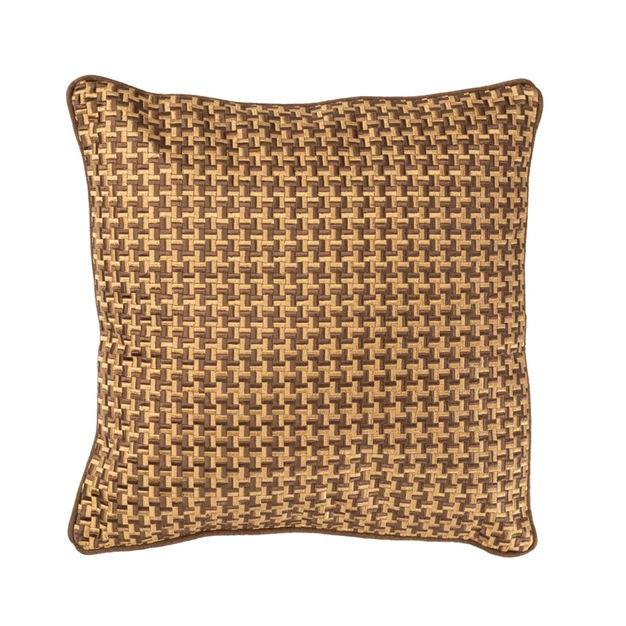 Sierkussen Richstitch linnen mocca macha 40x40 cm