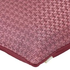Sierkussen Richstitch linnen aubergine 40x40 cm