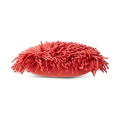 Sierkussen Rugged woolen cherry red 50x50 cm