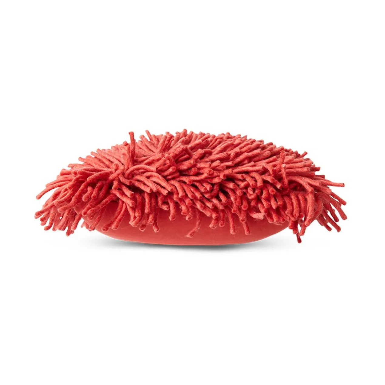 Sierkussen Rugged woolen cherry red 50x50 cm