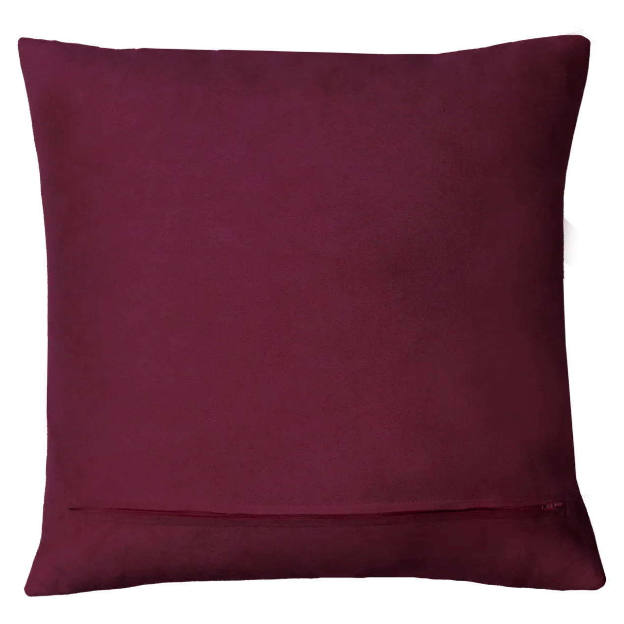 Sierkussen ruit suède aubergine 47x47 cm