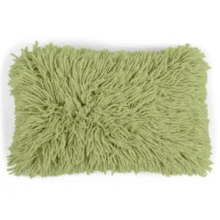 Sierkussen Shaggy pistache