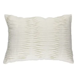 Sierkussen Small wave linnen offwhite 35x50 cm