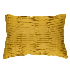 Sierkussen Small wave linnen ochre 35x50 cm