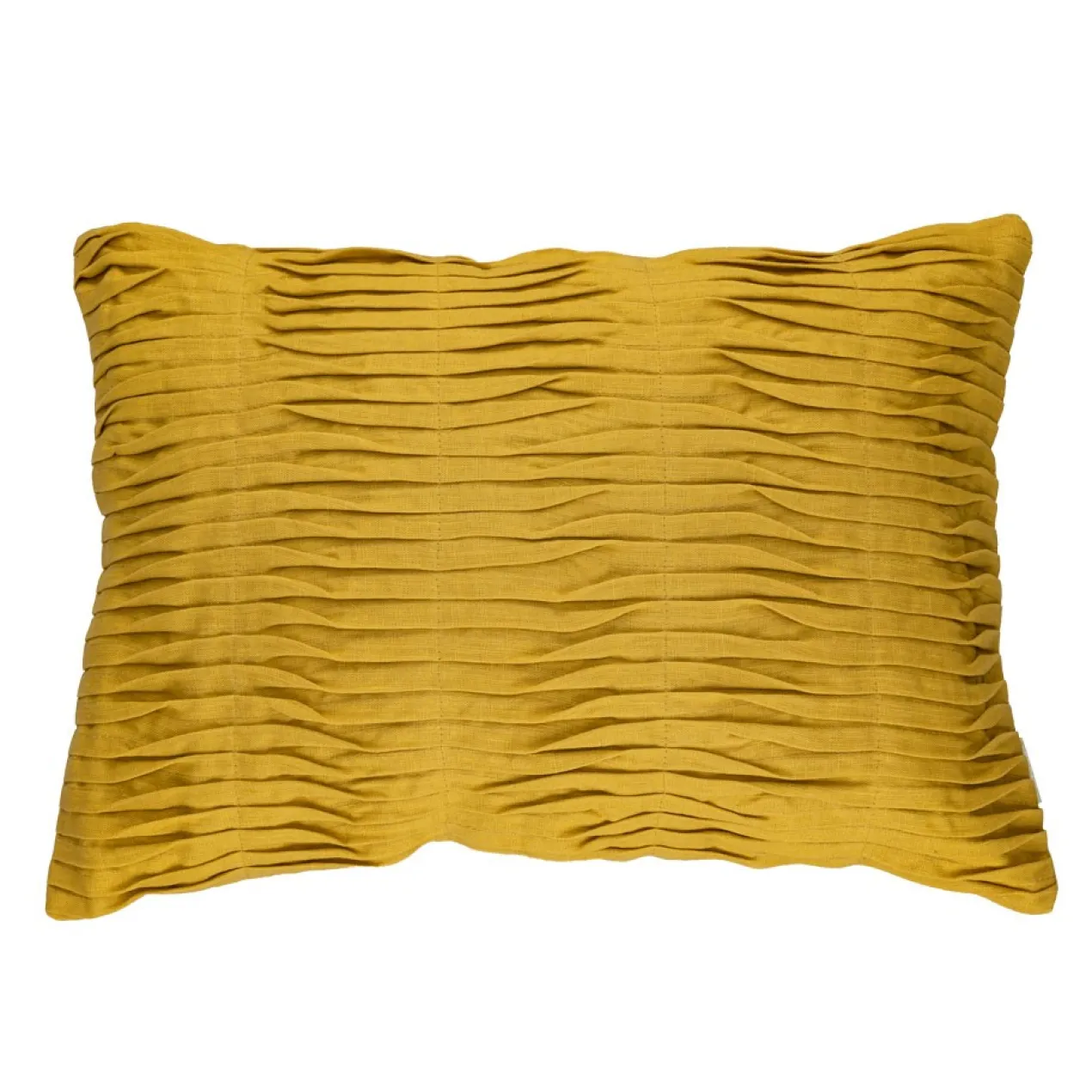 Sierkussen Small wave linnen ochre 35x50 cm