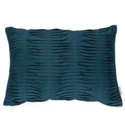 Sierkussen Small wave linnen brightblue 35x50 cm