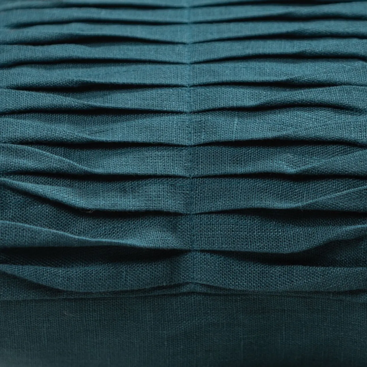 Sierkussen Small wave linnen brightblue 35x50 cm