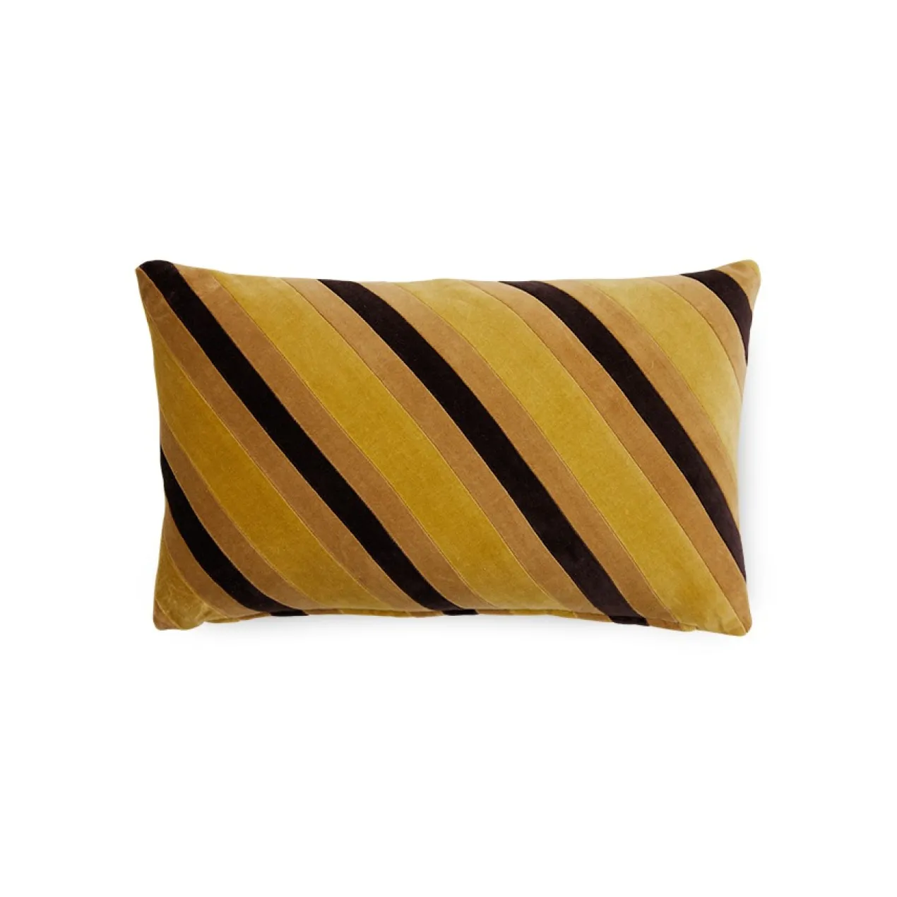 Sierkussen Striped velvet Honey 50x30 cm