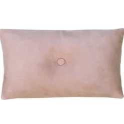 Sierkussen suède knoop roze 55x37 cm