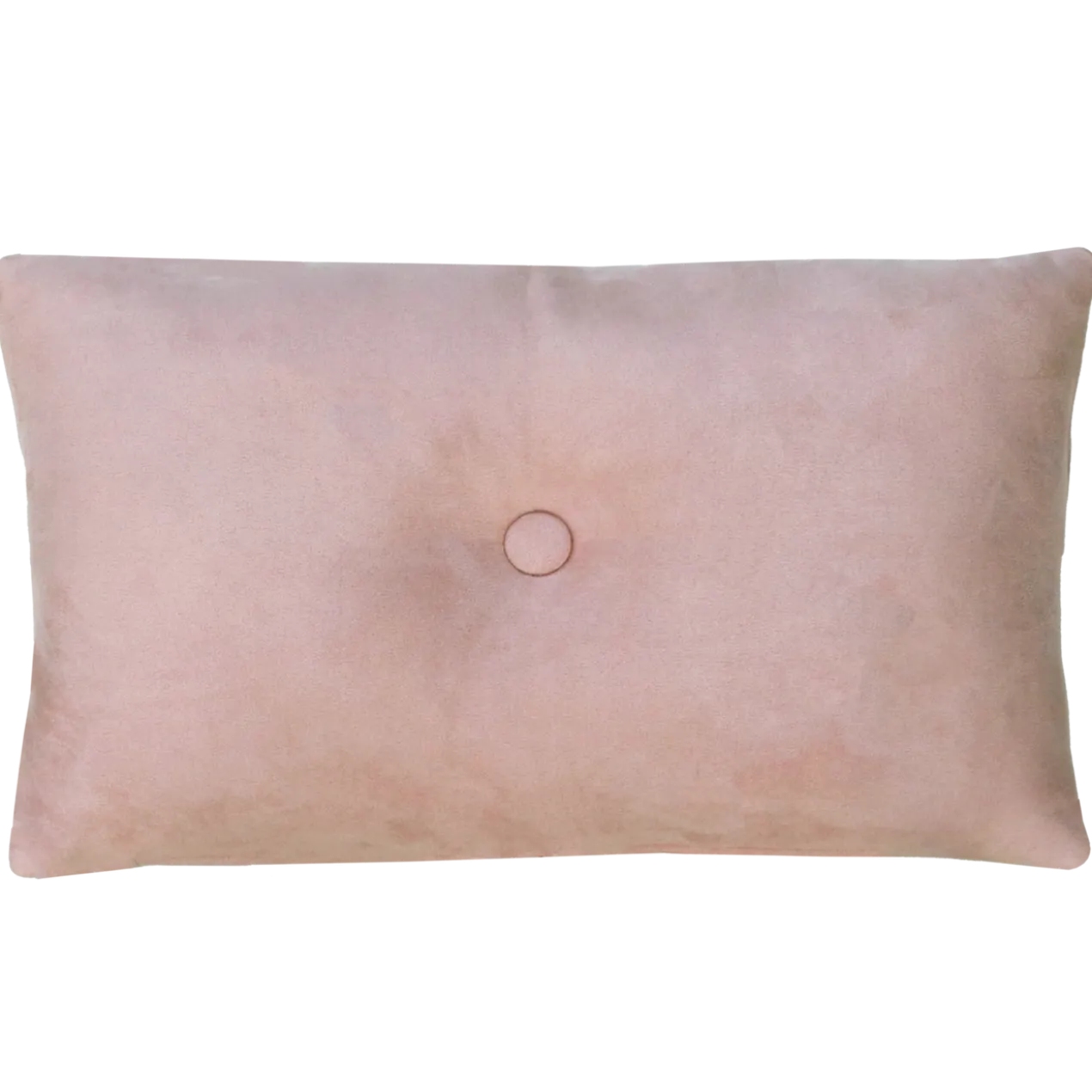Sierkussen suède knoop roze 55x37 cm