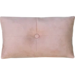 Sierkussen suède knoop roze 55x37 cm