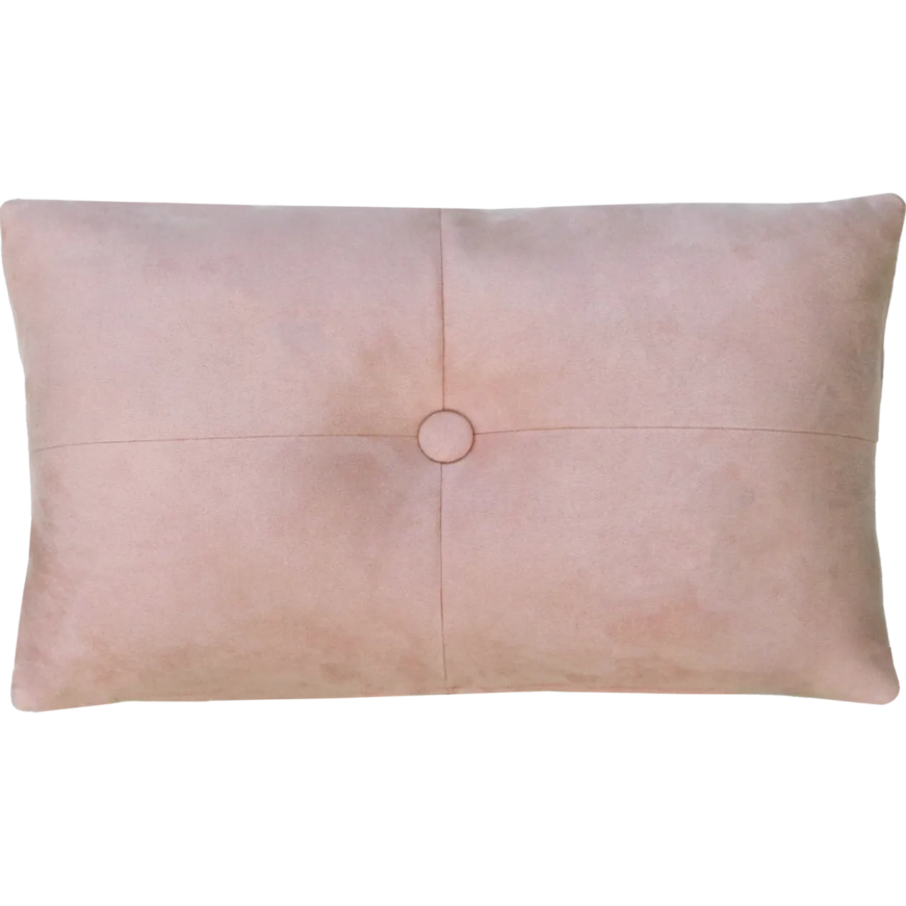 Sierkussen suède knoop roze 55x37 cm
