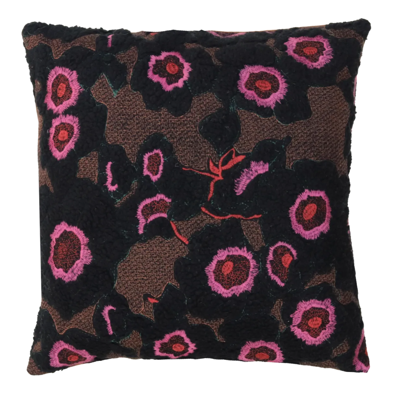 Sierkussen teddy bloem 48x48 cm