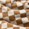 Sierkussen Teddy chess almond creme