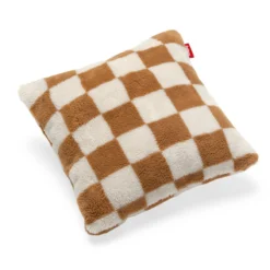Sierkussen Teddy chess almond creme