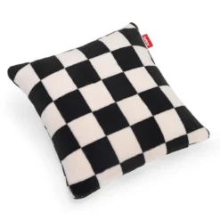 Sierkussen Teddy chess black ecru