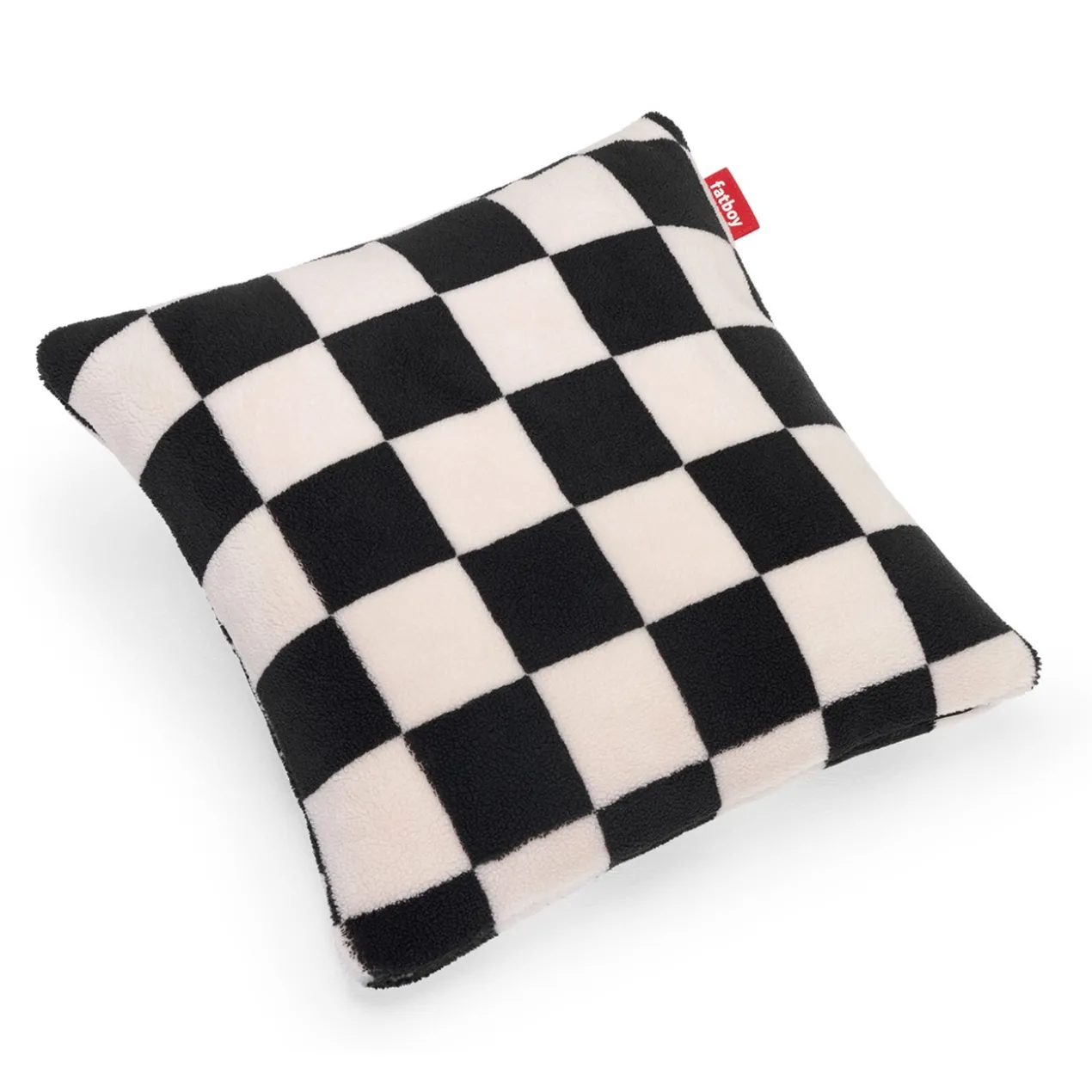 Sierkussen Teddy chess black ecru
