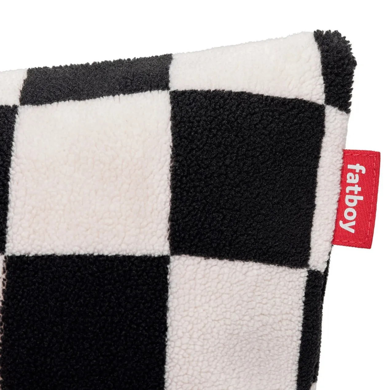 Sierkussen Teddy chess black ecru