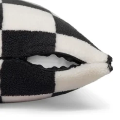 Sierkussen Teddy chess black ecru