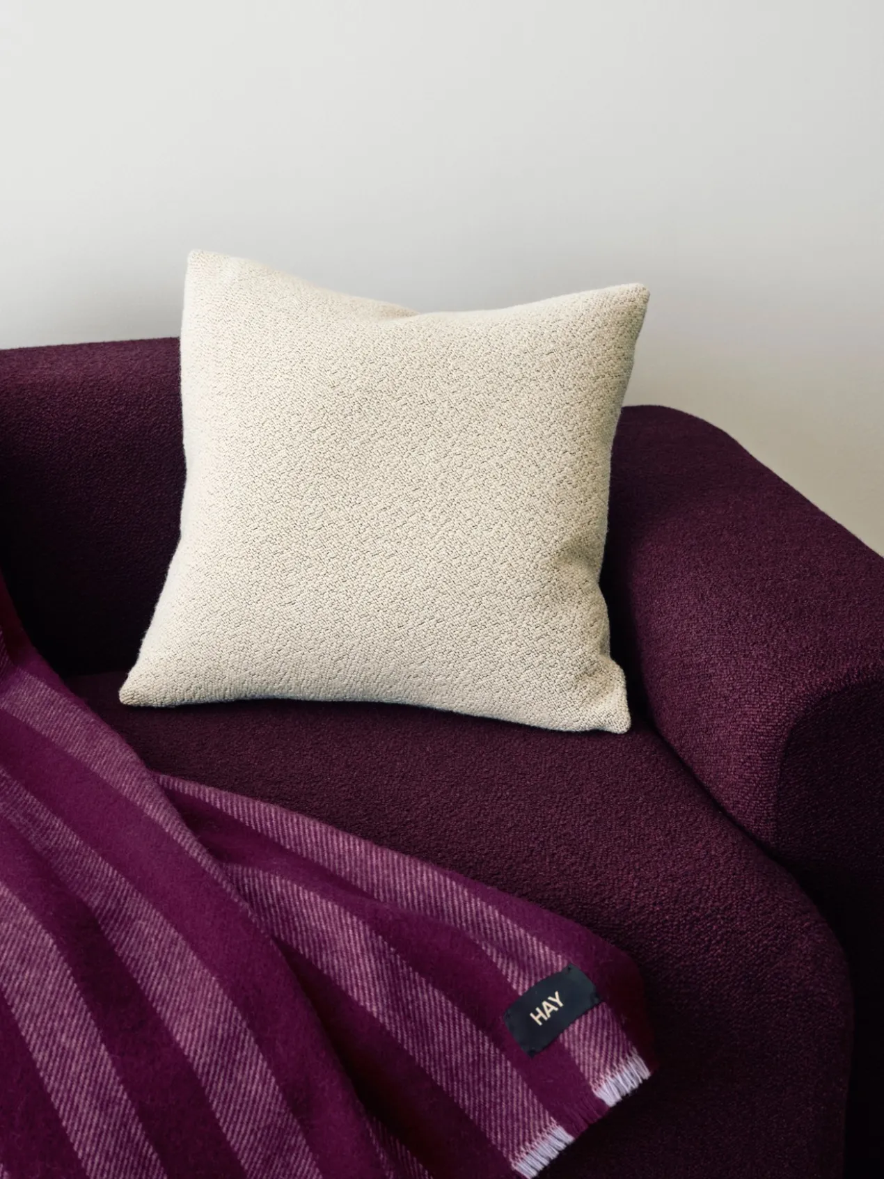 Sierkussen Texture cream melange