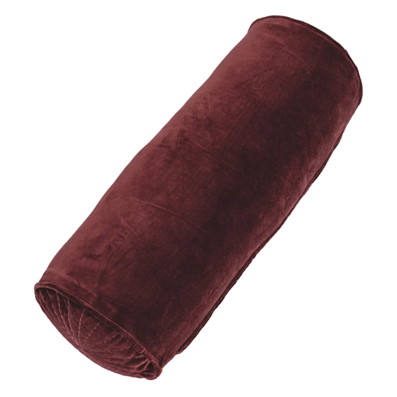 Sierkussen velours bolster aubergine