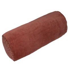 Sierkussen velours bolster mineralred