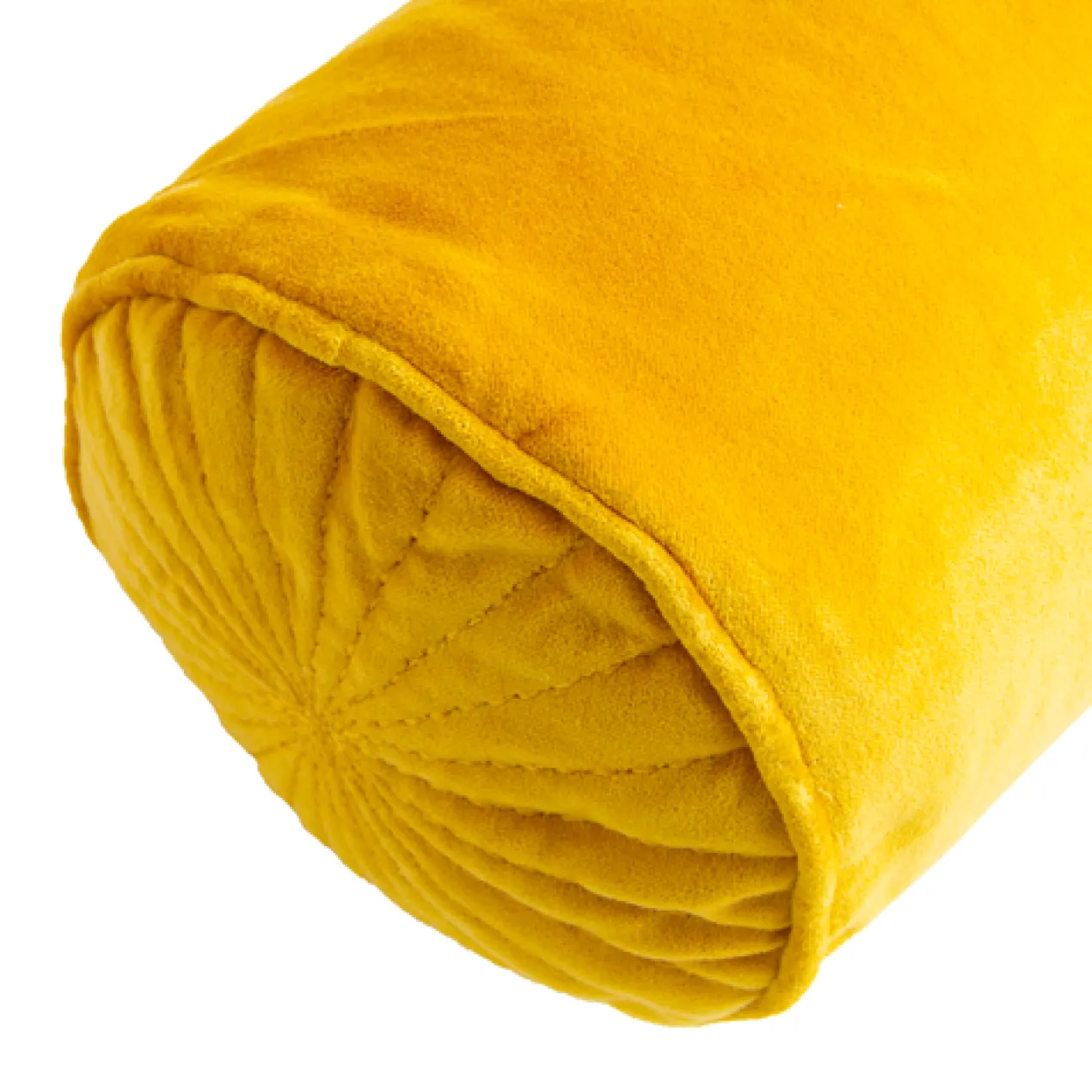 Sierkussen velours bolster ochre