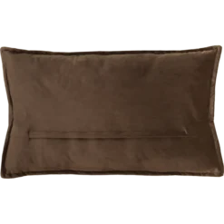Sierkussen velours dark chocolate 56x38 cm