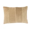 Sierkussen velours tucked allover beige
