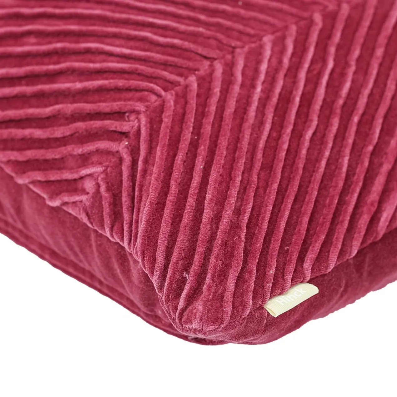 Sierkussen velours tucked allover blushpink