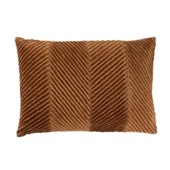 Sierkussen velours tucked allover mocca matcha