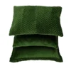 Sierkussen velours tucked border forrestgreen