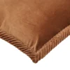 Sierkussen velours tucked border moccamatcha