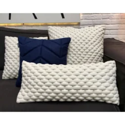 Sierkussen Weave 3D 60X60CM raven black