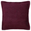 Sierkussen wol boucle bordeaux 55x55 cm