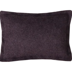 Sierkussen wol boucle dark chocolate 60x42 cm