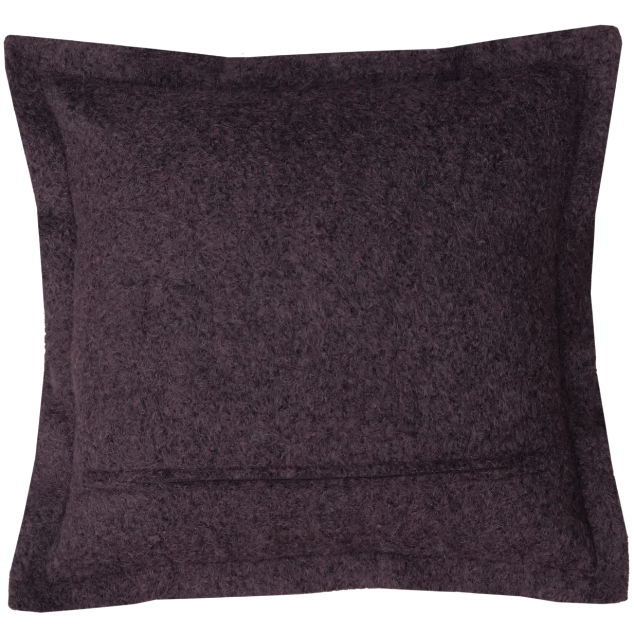 Sierkussen wol boucle dark chocolate 55x55 cm