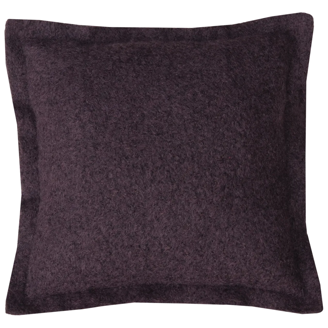 Sierkussen wol boucle dark chocolate 55x55 cm