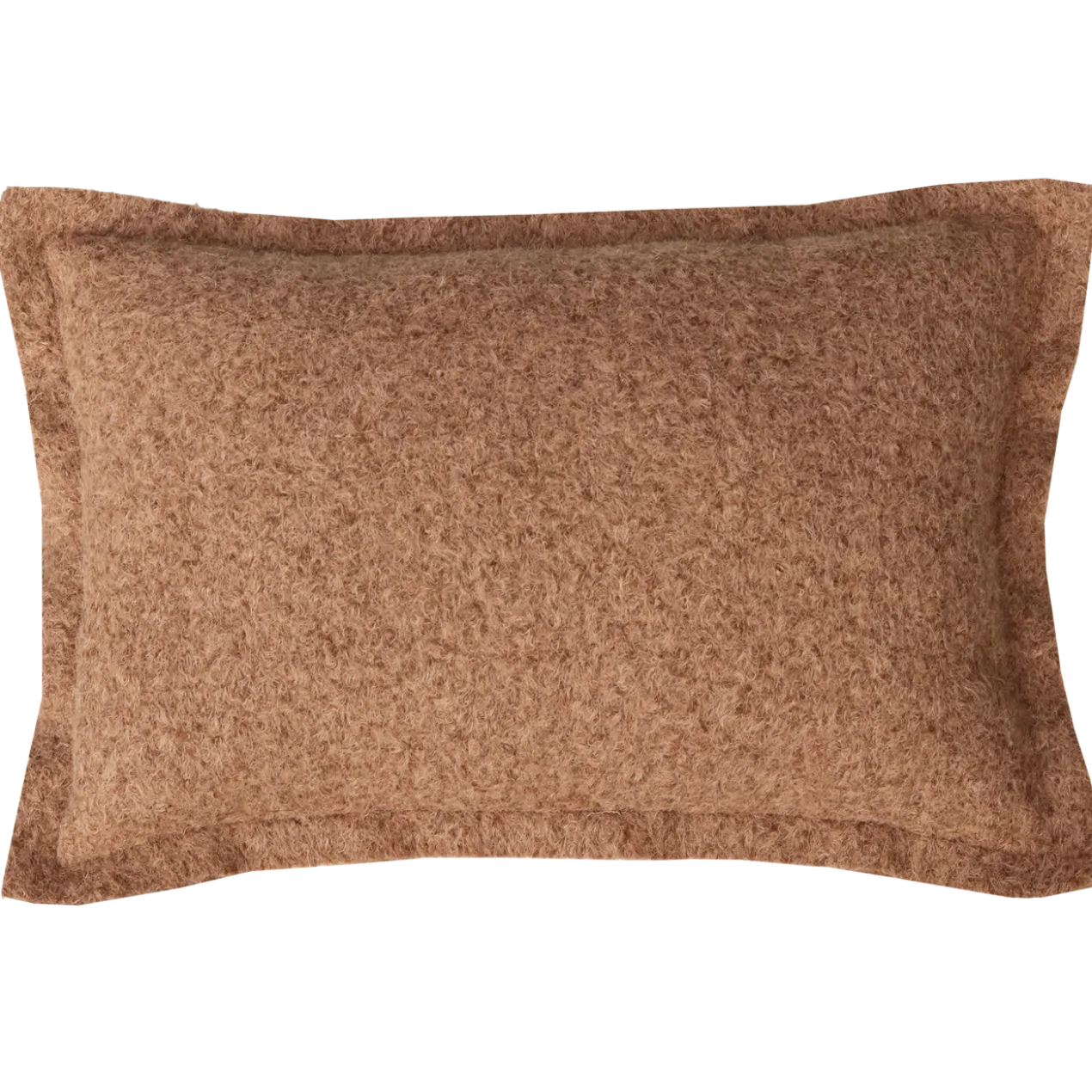 Sierkussen wol boucle mocha mousse 60x42 cm