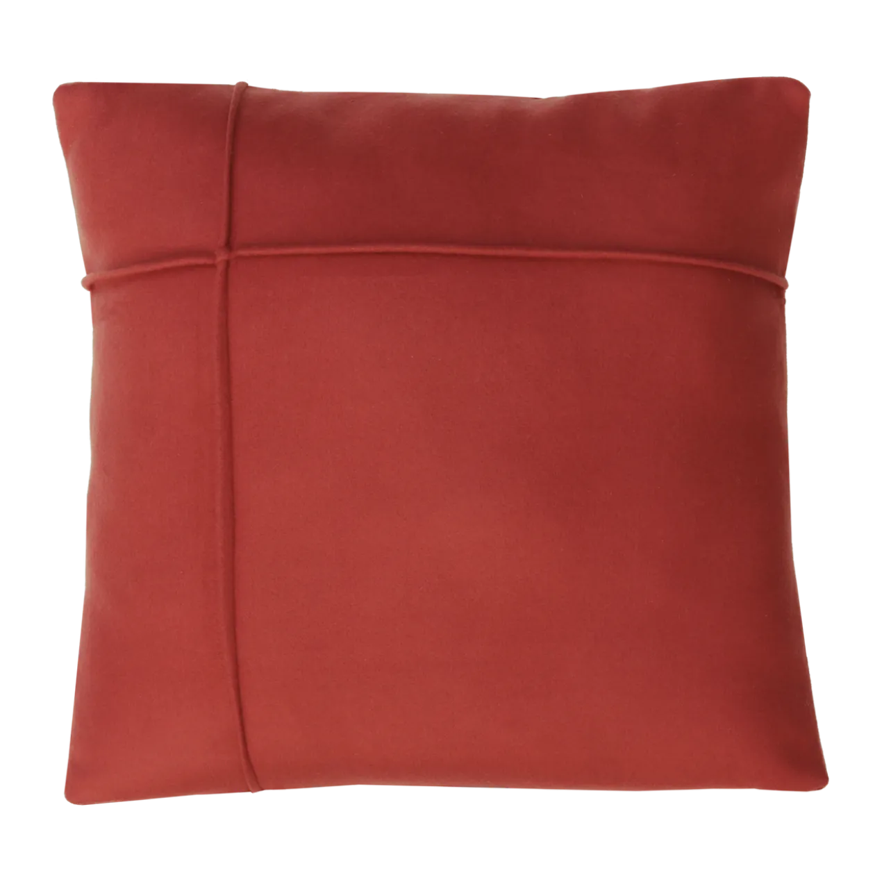 Sierkussen wol ruit brick 47x47 cm
