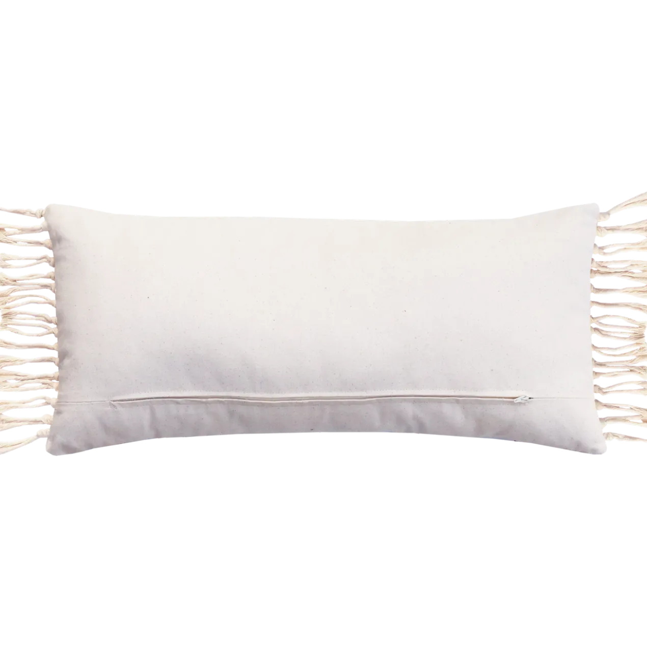 Sierkusssen bohemian streep olijf ecru 72x33 cm