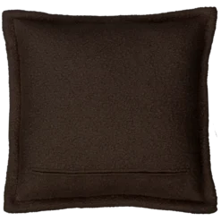 Sierkusssen bouclé dark chocolate 54x54 cm